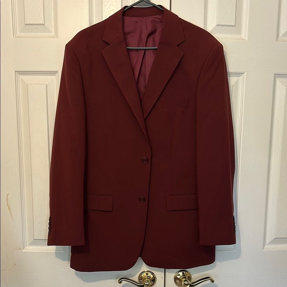 Men's Burgundy Blazer